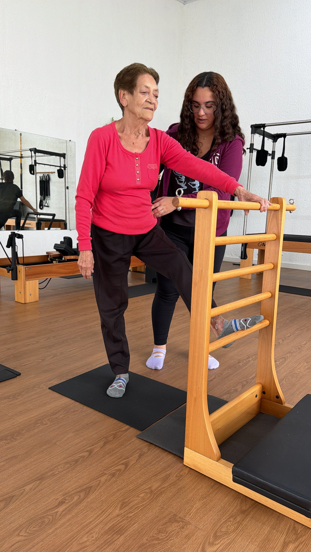 Área de atendimento e equipamentos do New Life Pilates