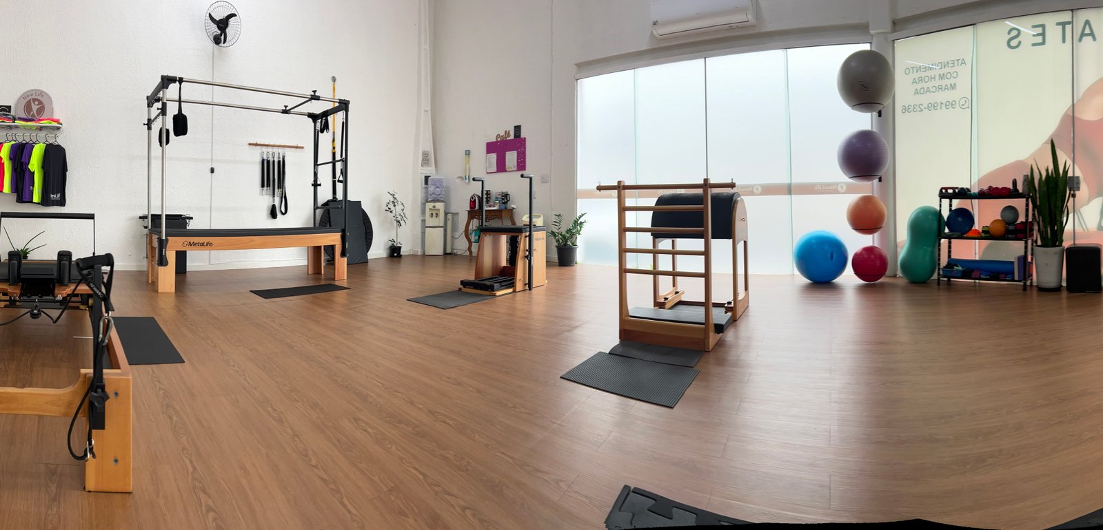 Ambiente do studio de Pilates New Life em Taubaté
